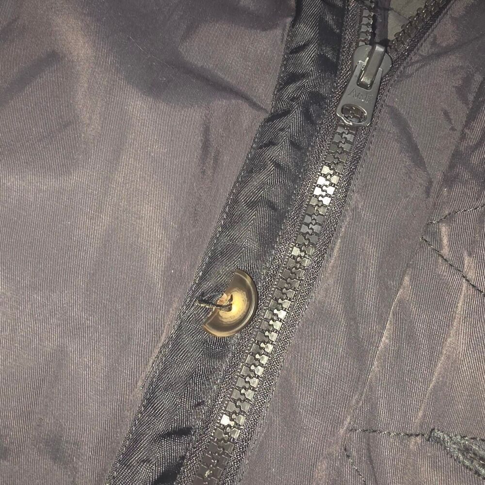Abercrombie & Fitch black parka with fur hood Size Large - Picture 3 of 8